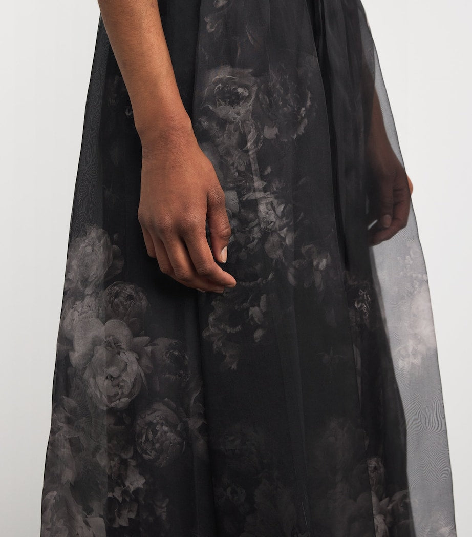 Zimmermann Silk Floral Hypnotic Maxi Skirt