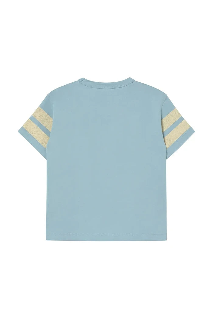 Tinycottons STRIPES LOGO TEE Çocuk Pamuklu Tişört