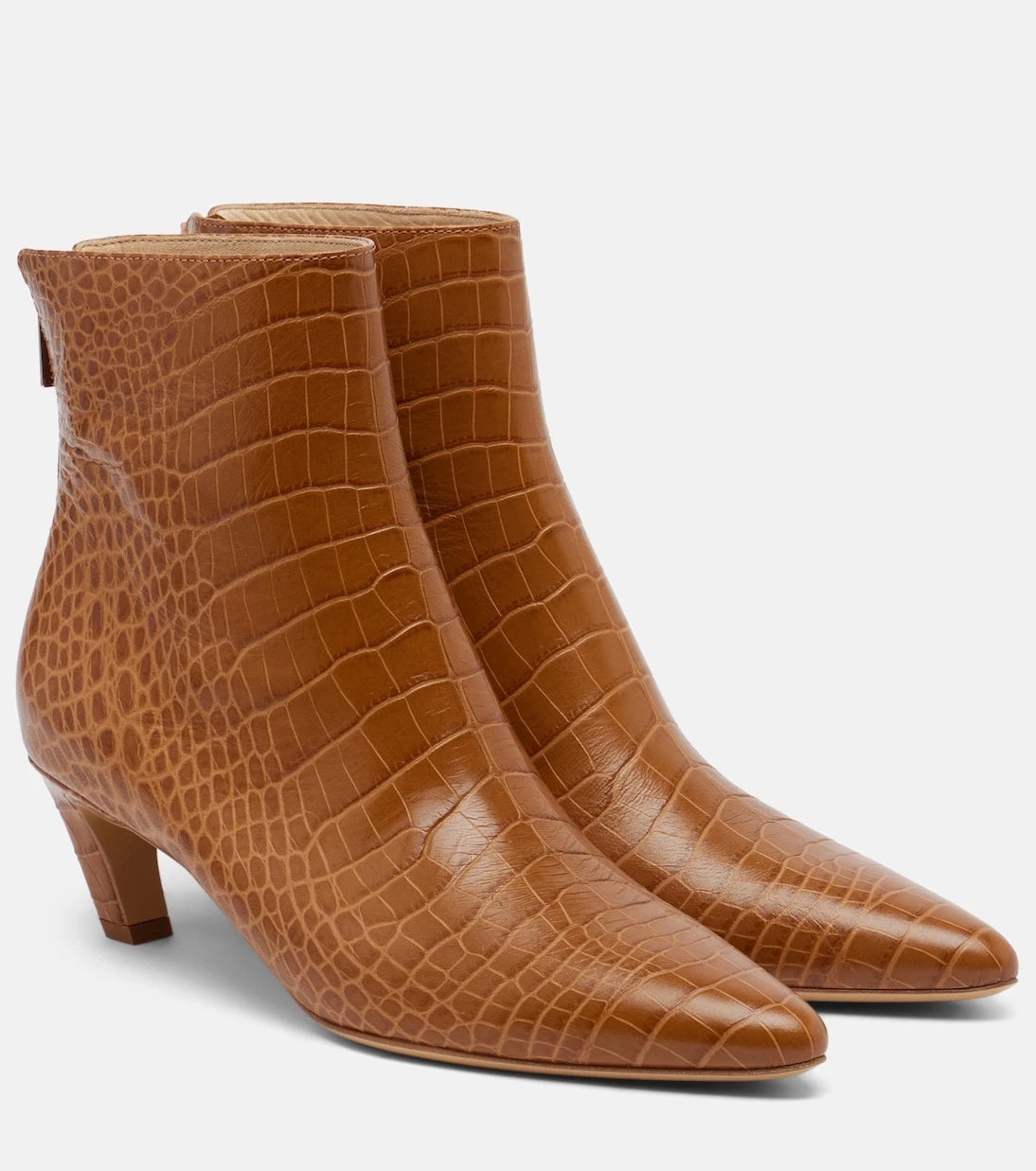Gabriela Hearst - Clayton croc-effect leather ankle boots