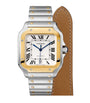 Stainless Steel and Yellow Gold Santos de Cartier Watch 39.8mm