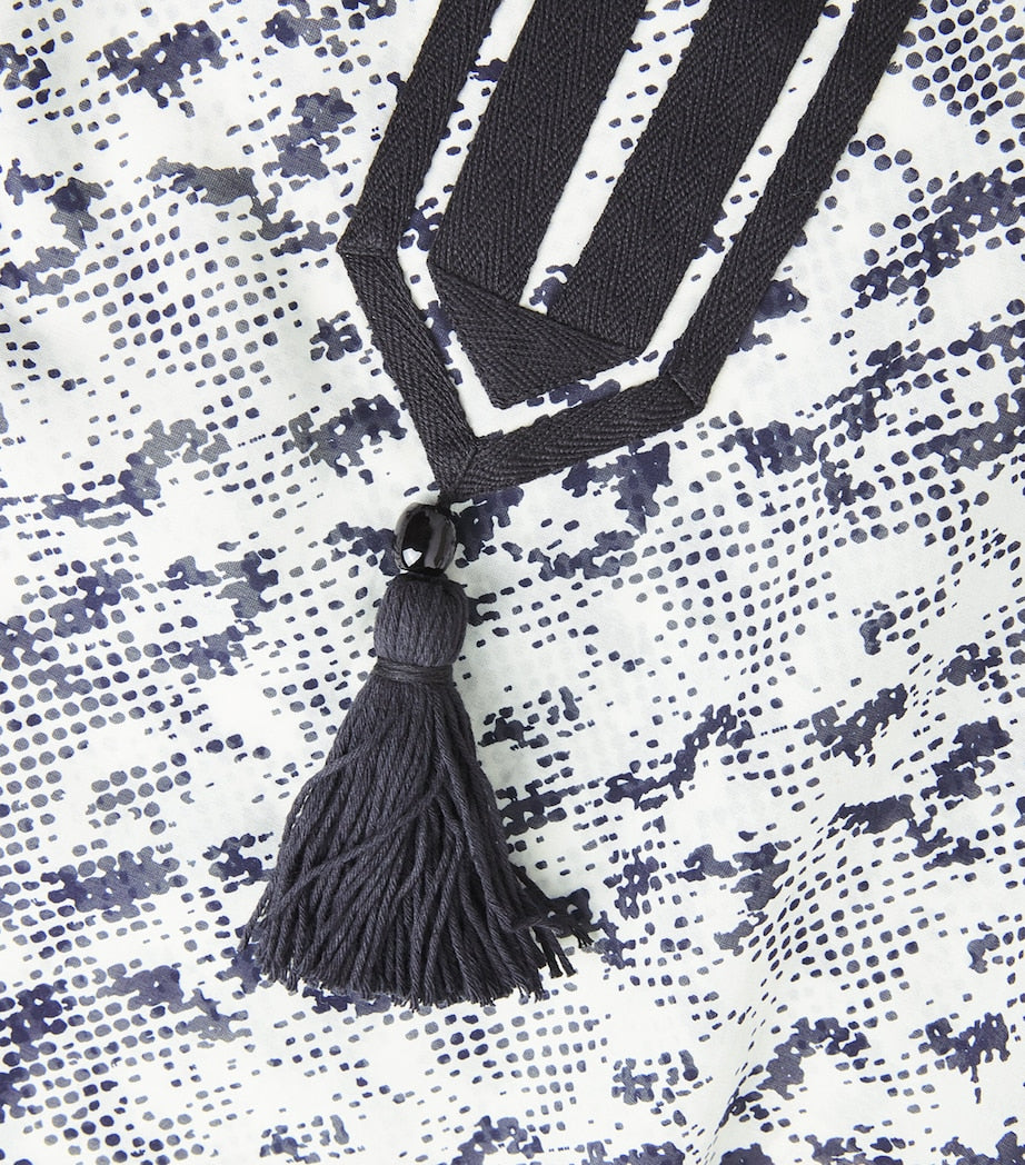 Multi Silk-Cotton Printed Kaftan