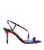 Christian Louboutin Multi Rosa Z Silk Floral Heeled Sandals 80