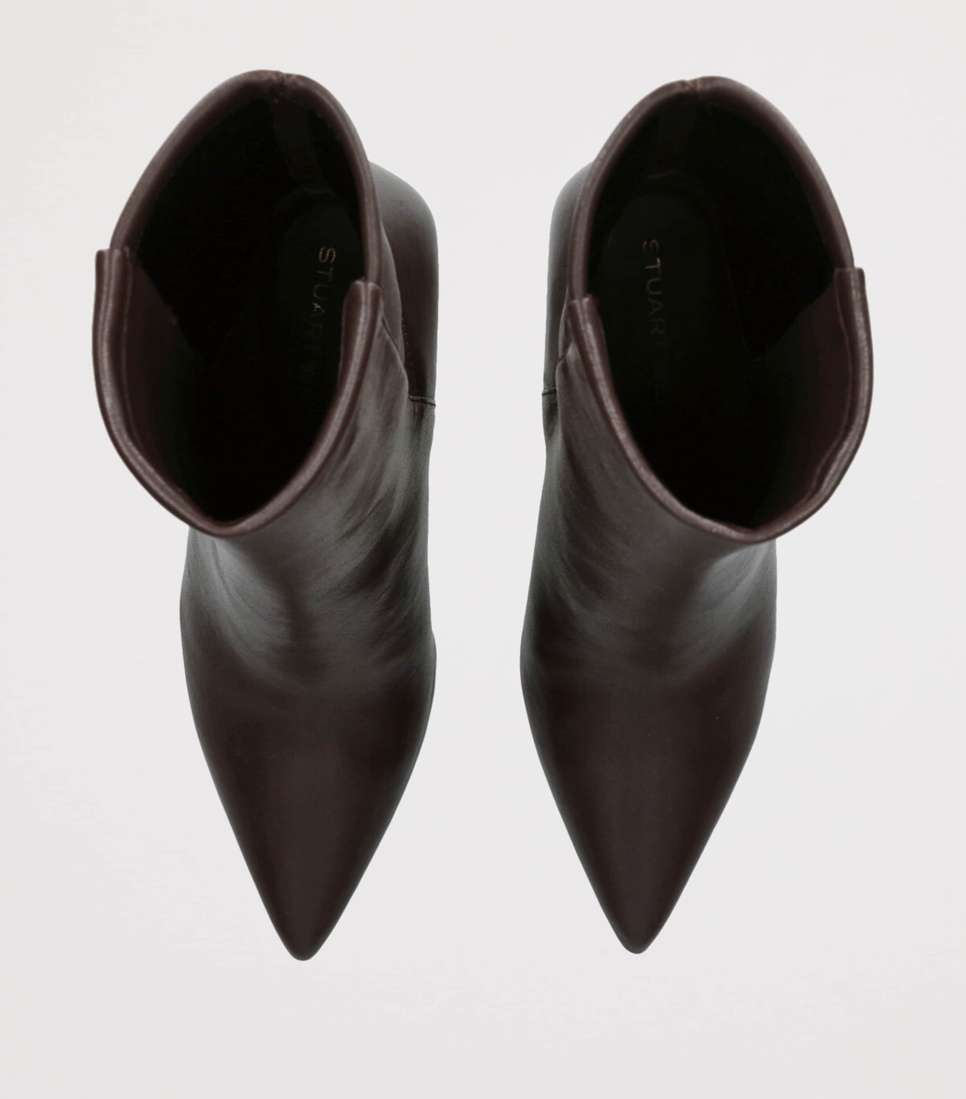 Stuart Weitzman Brown Leather Vinnie Ankle Boots 85