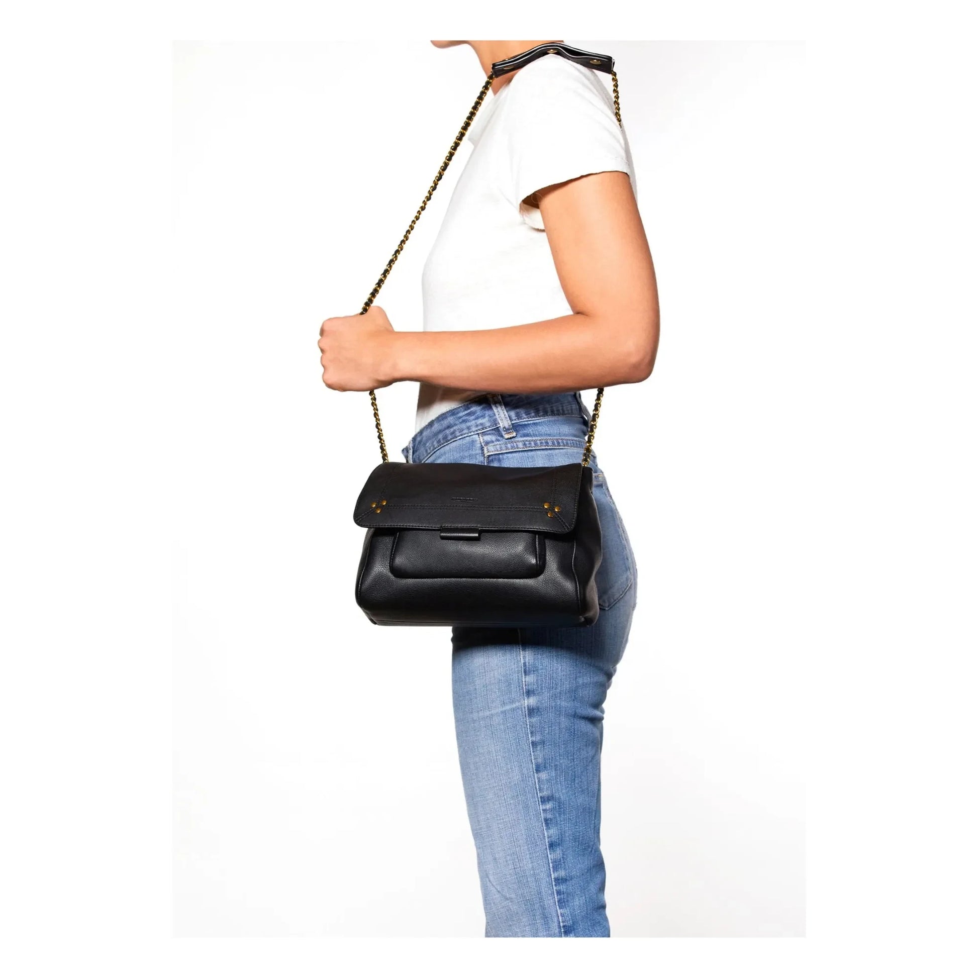 Jérôme Dreyfuss - Bag Lulu M Cuir de Veau | Black