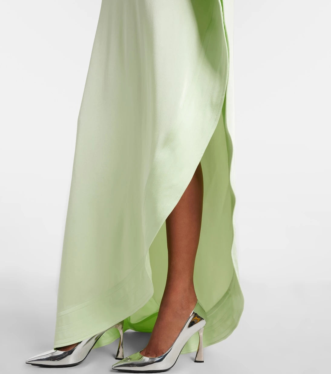Stella McCartney - Envers asymmetric satin cocktail dress