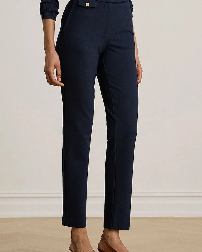 Lauren Ralph Lauren kadın slim fit viskon pantolon