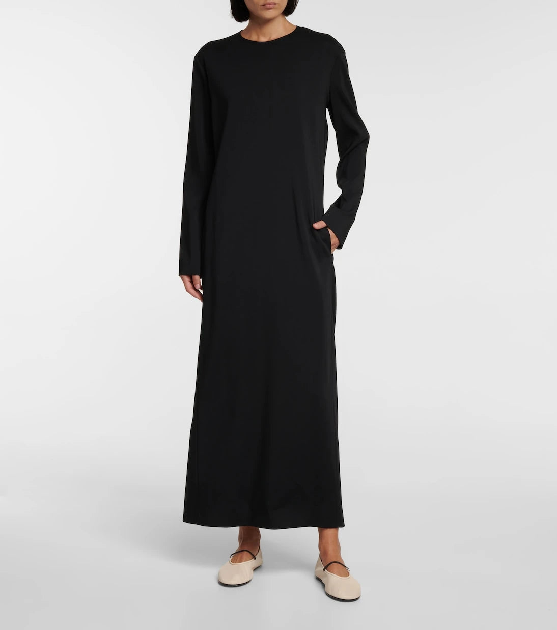 The Row - Elastic leather ballet flats