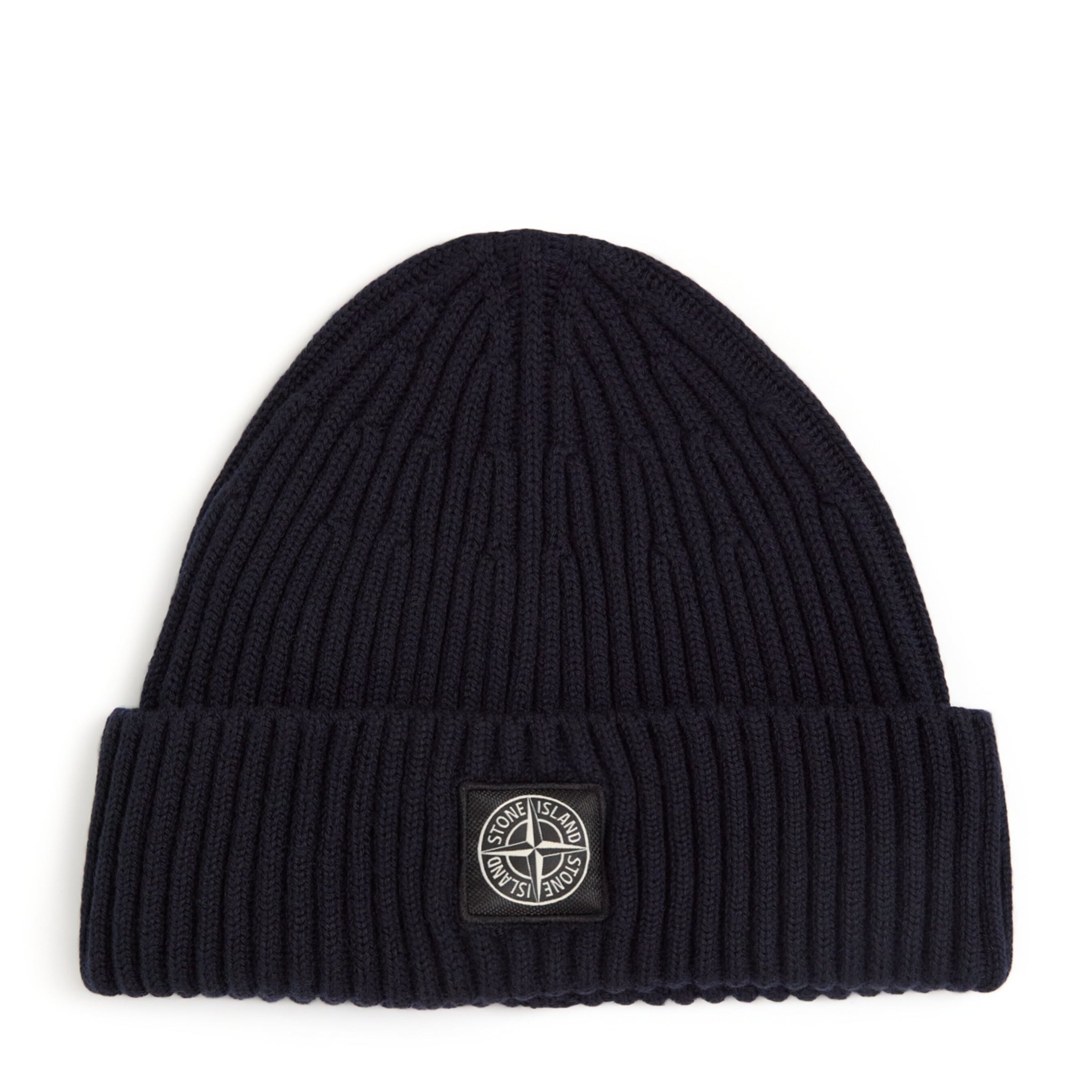 Stone Island Virgin Wool Compass Beanie