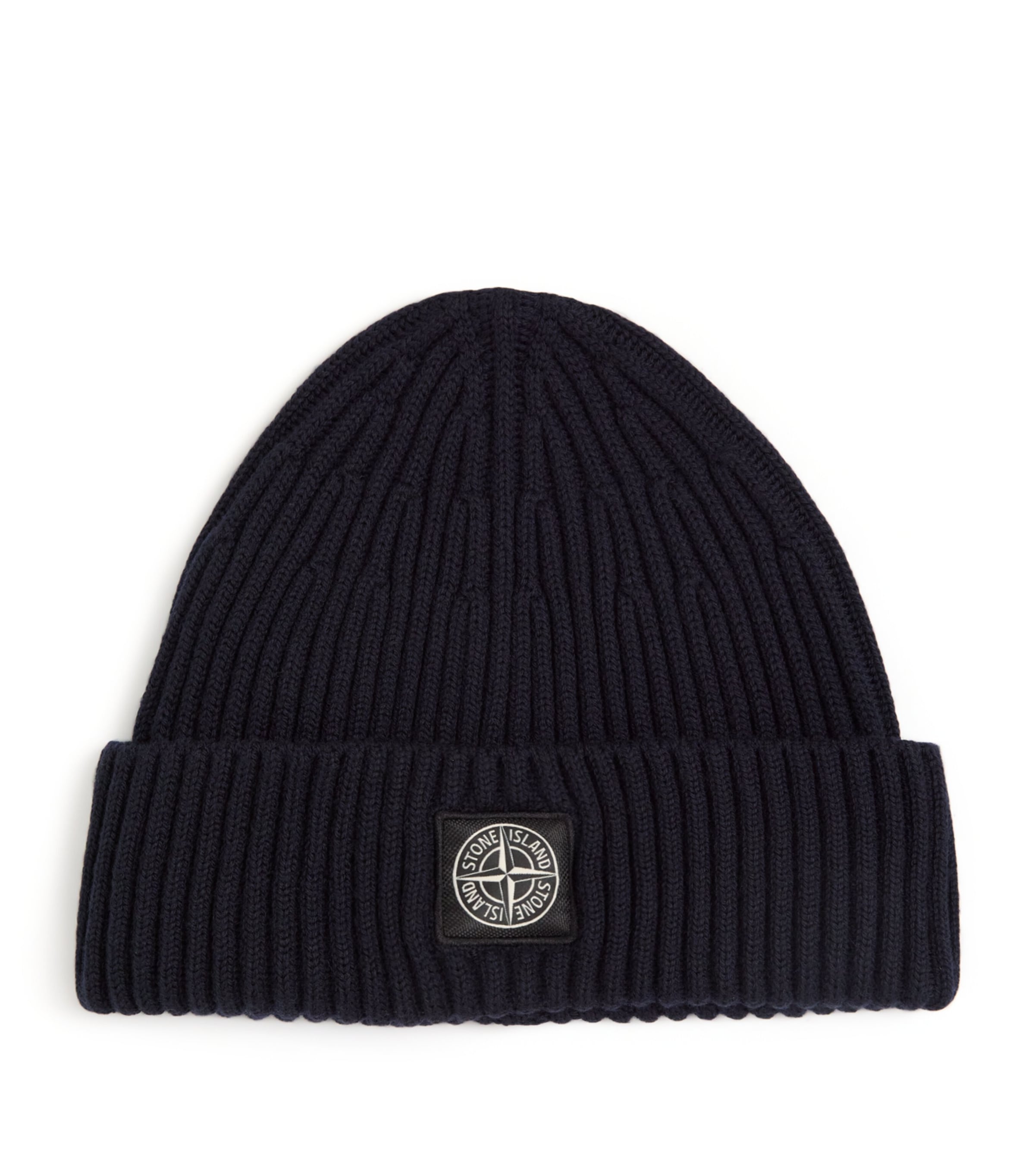 Stone Island Virgin Wool Compass Beanie