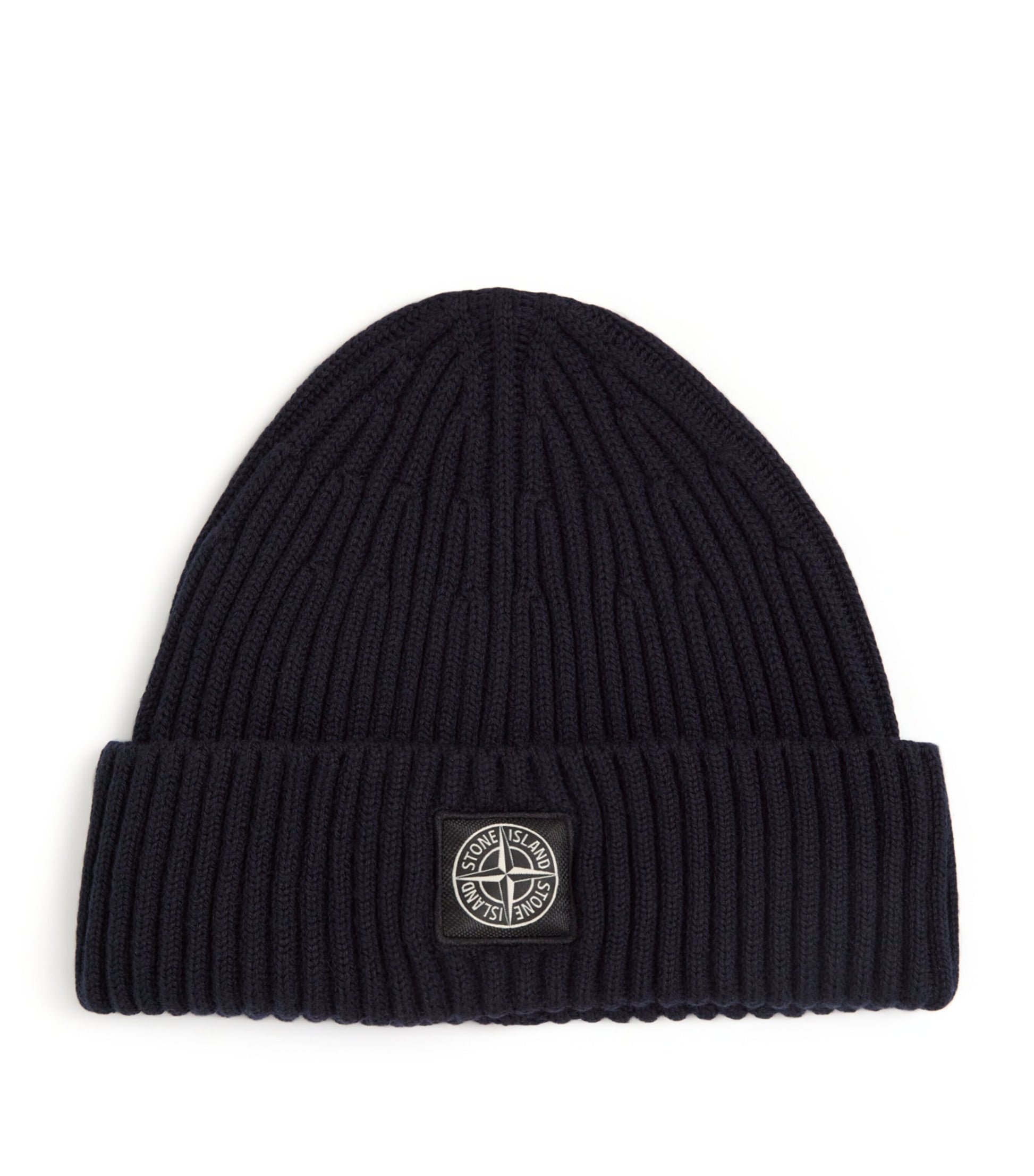 Stone Island Virgin Wool Compass Beanie