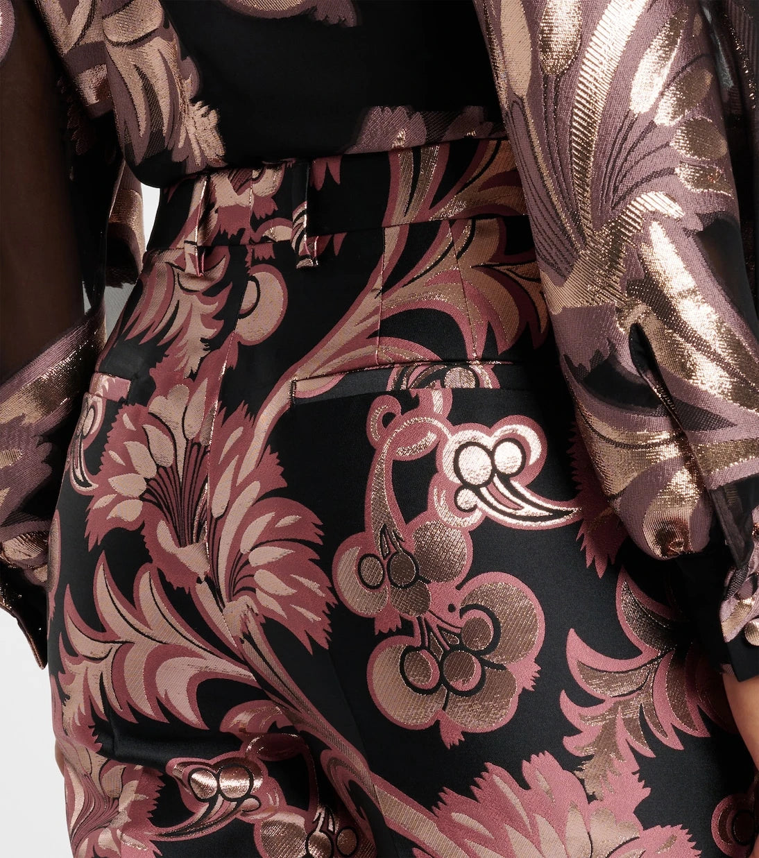 Etro - بنطال بدلة جاكار بنقشة زهور