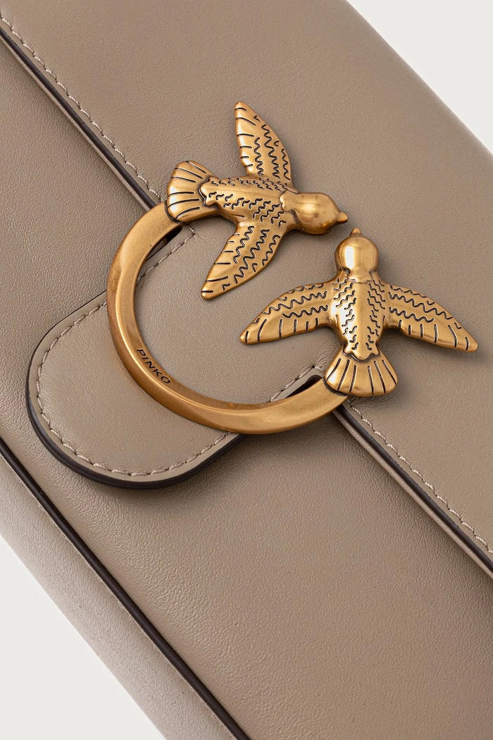 Pinko kadın deri crossbody çanta