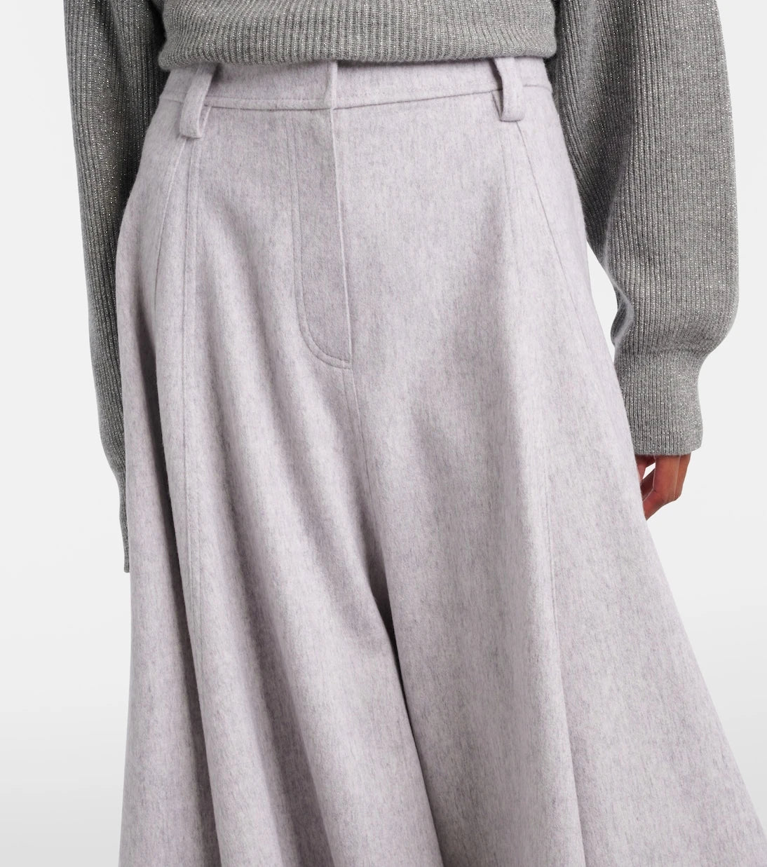 Brunello Cucinelli - Virgin wool midi skirt