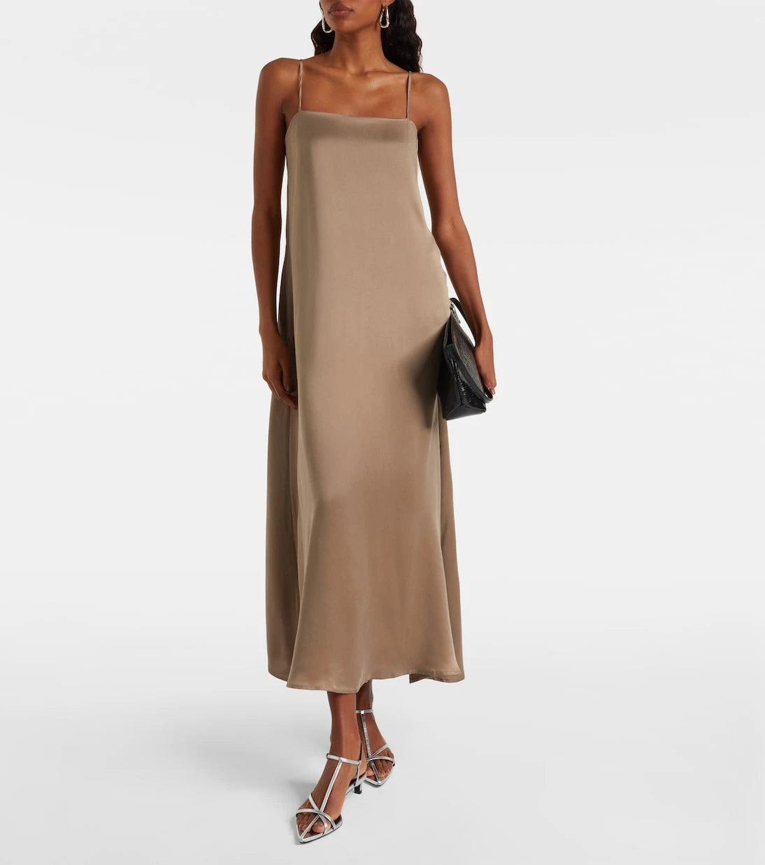 Asceno - Melfi silk twill maxi dress