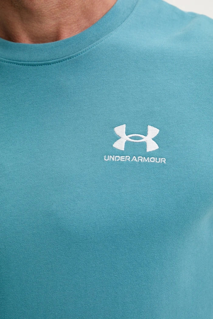 Under Armour erkek antrenman tişörtü UA LOGO EMB HEAVYWEIGHT