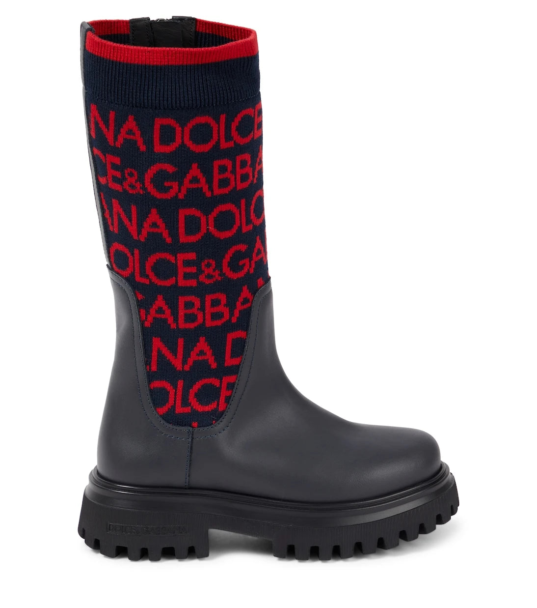 Dolce&Gabbana Kids - Logo leather ankle boots