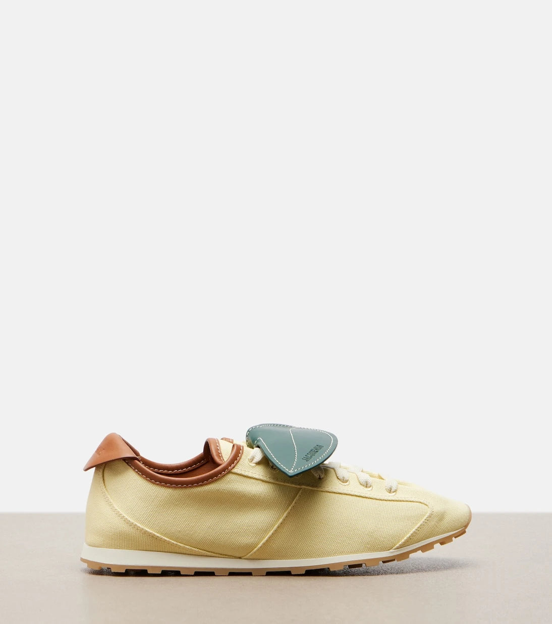 Jacquemus - Tennis leather-trimmed canvas sneakers