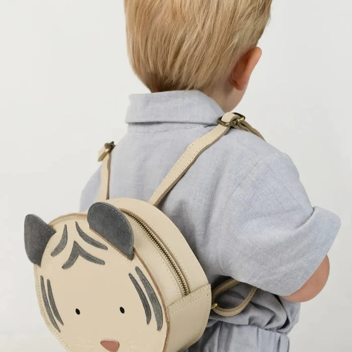 Donsje раница за деца от кожа Tendo Backpack Festive White Tiger