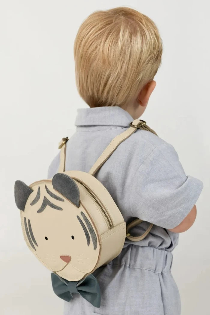 Donsje Çocuk Deri Sırt Çantası Tendo Backpack Festive White Tiger