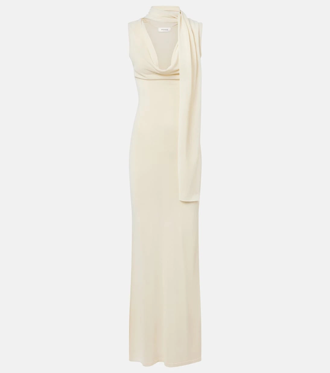Aya Muse - Scarf-detail draped maxi dress