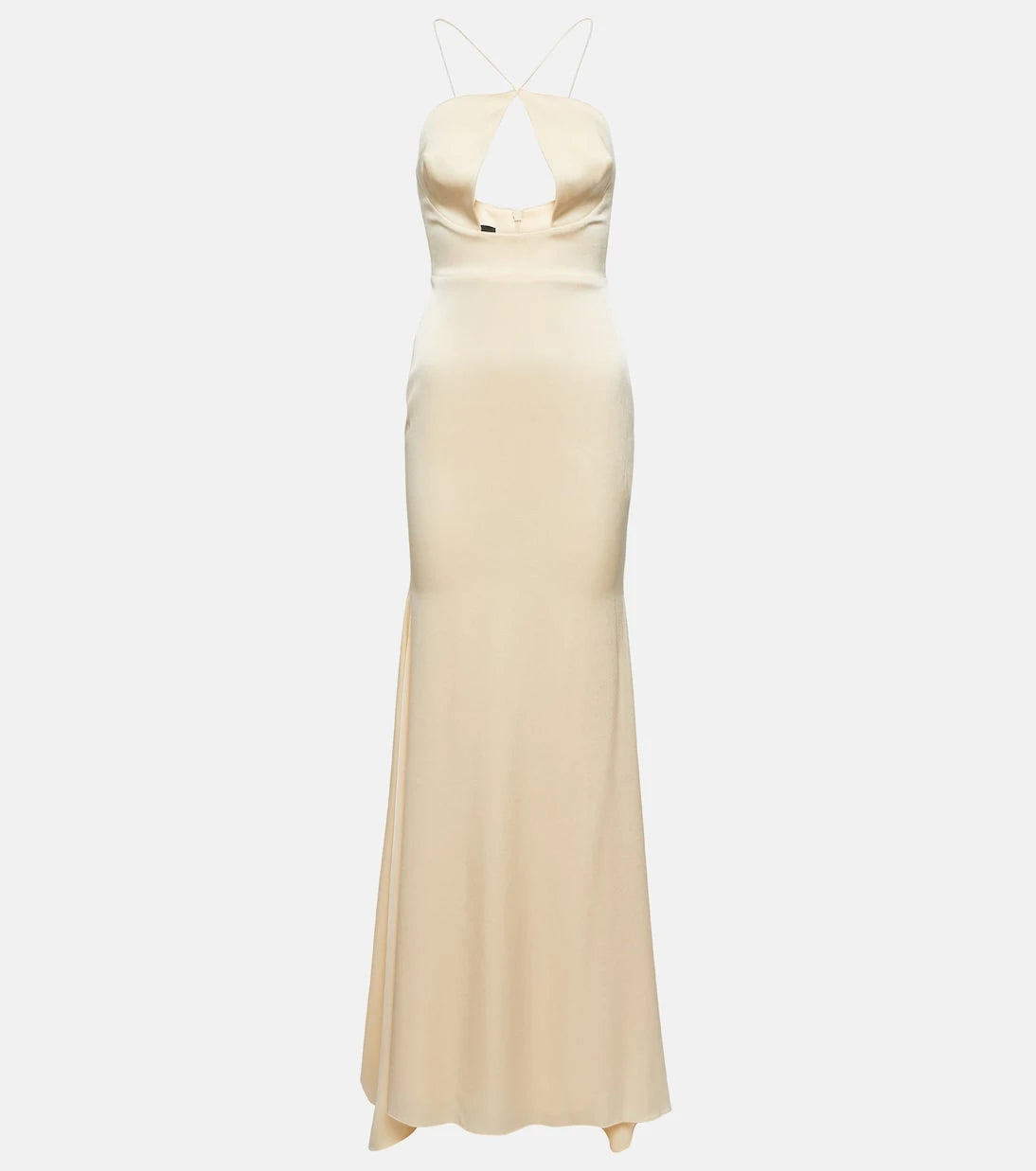 Alex Perry - Drake halterneck cutout satin gown