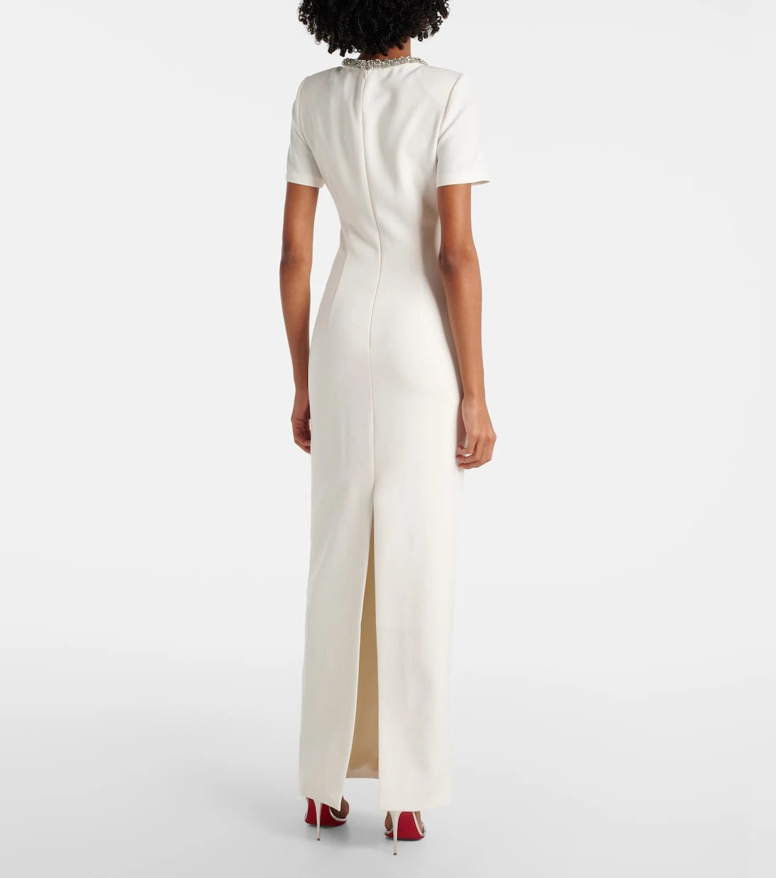 Roland Mouret - İşlemeli krep elbise