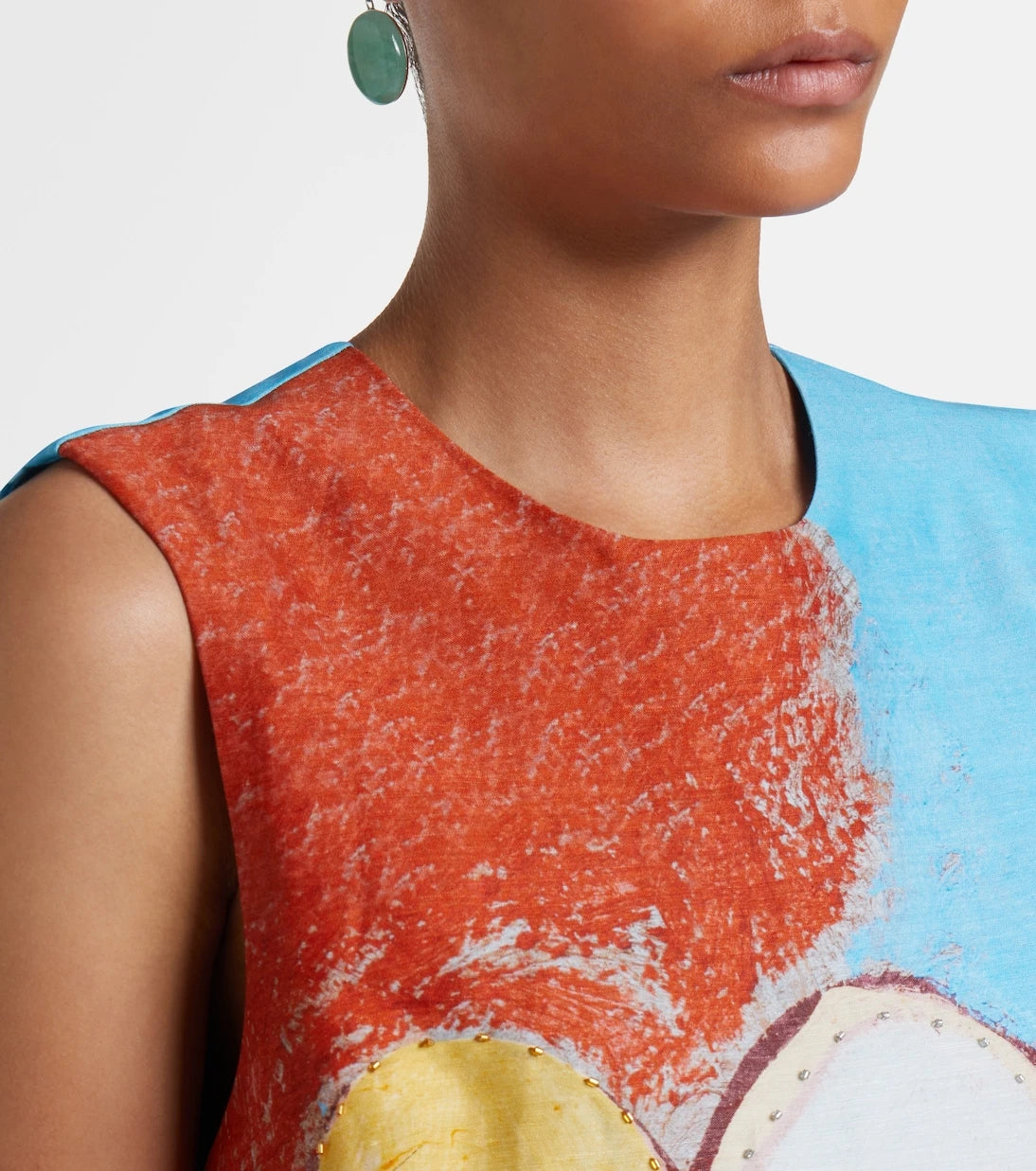 Alémais - x MLAK Lenny printed linen-blend minidress