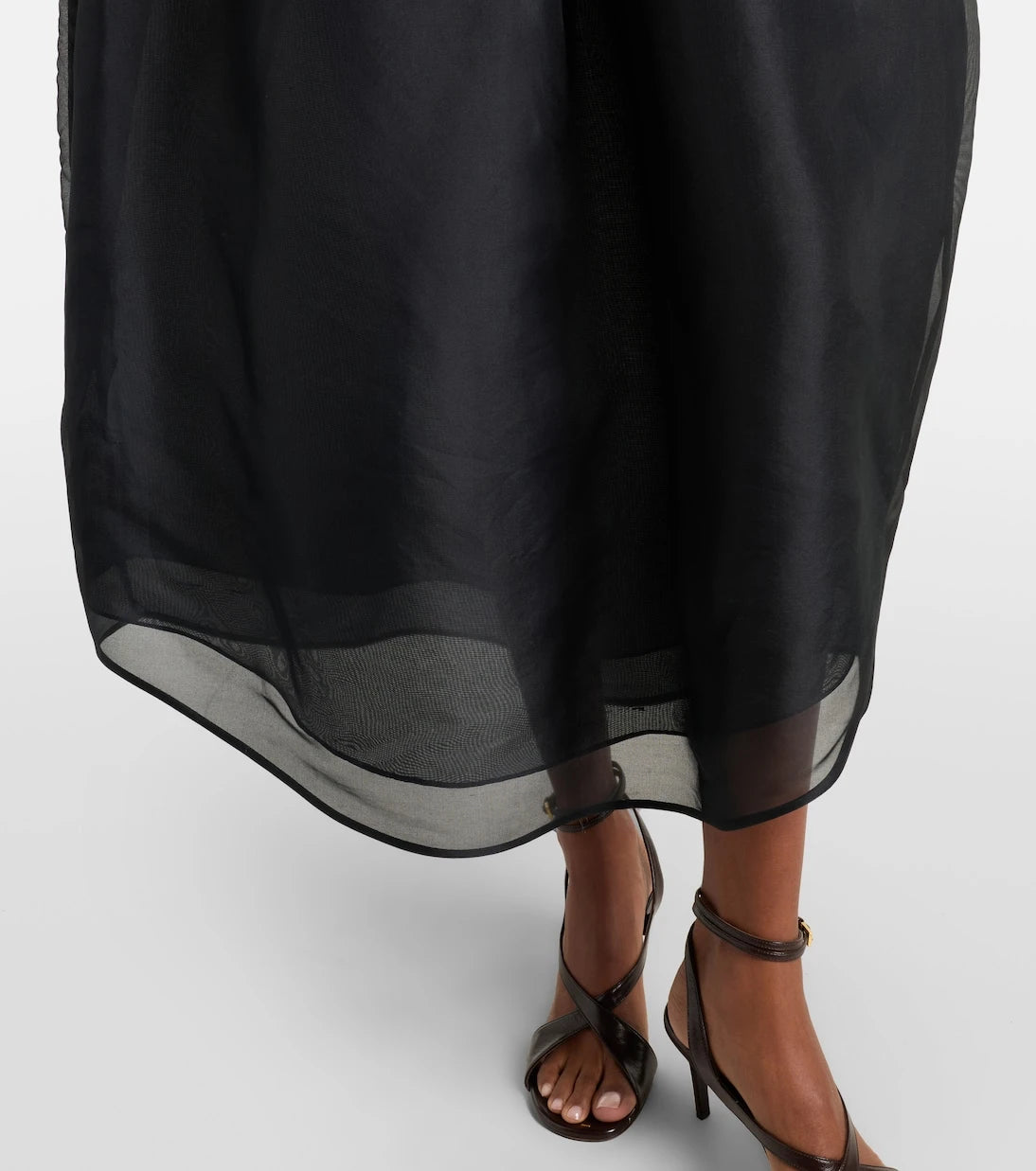 Khaite - Colette silk organza midi dress