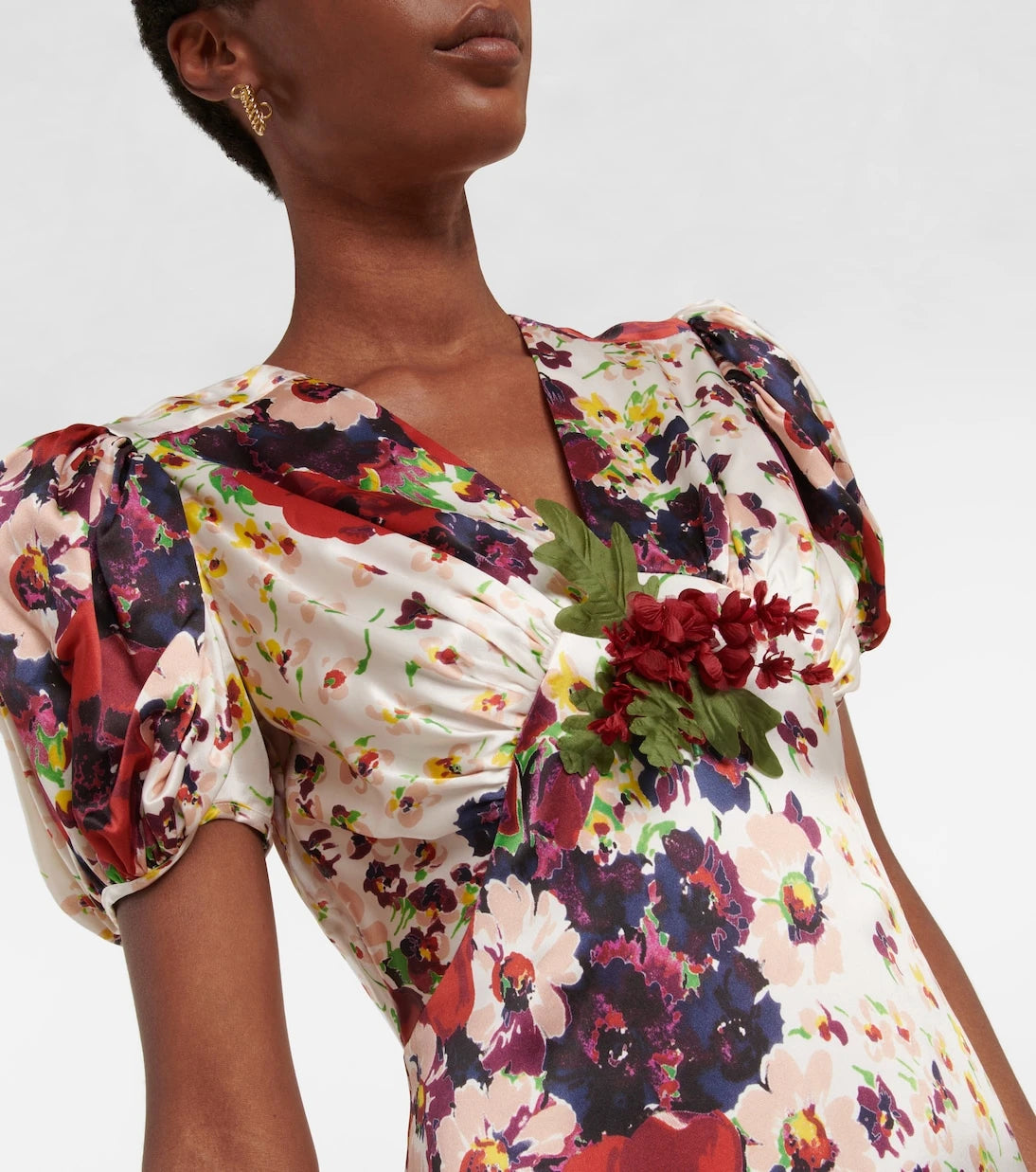Rodarte - Floral silk charmeuse maxi dress