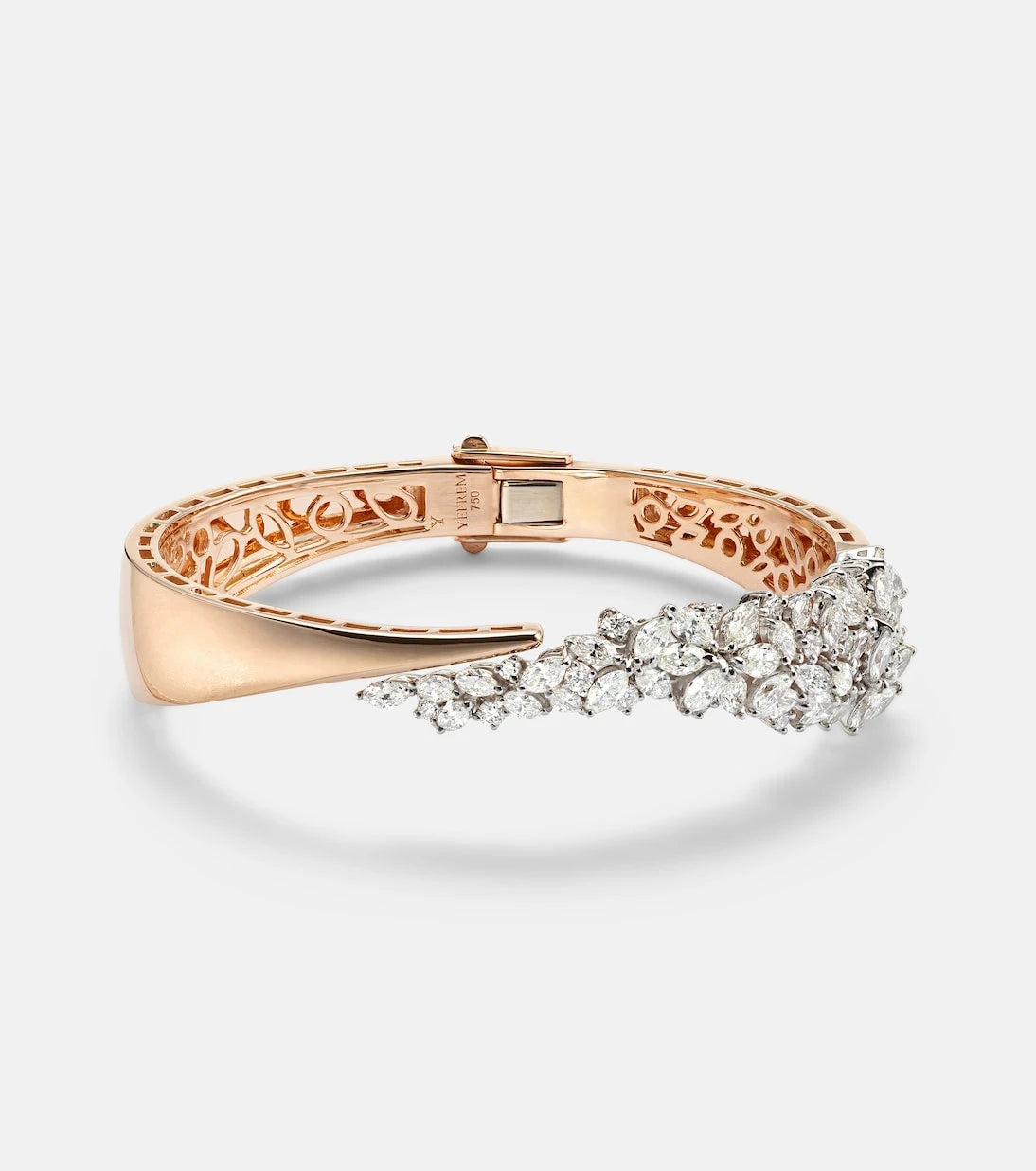 Yeprem - 18kt rose and white gold bracelet with diamonds