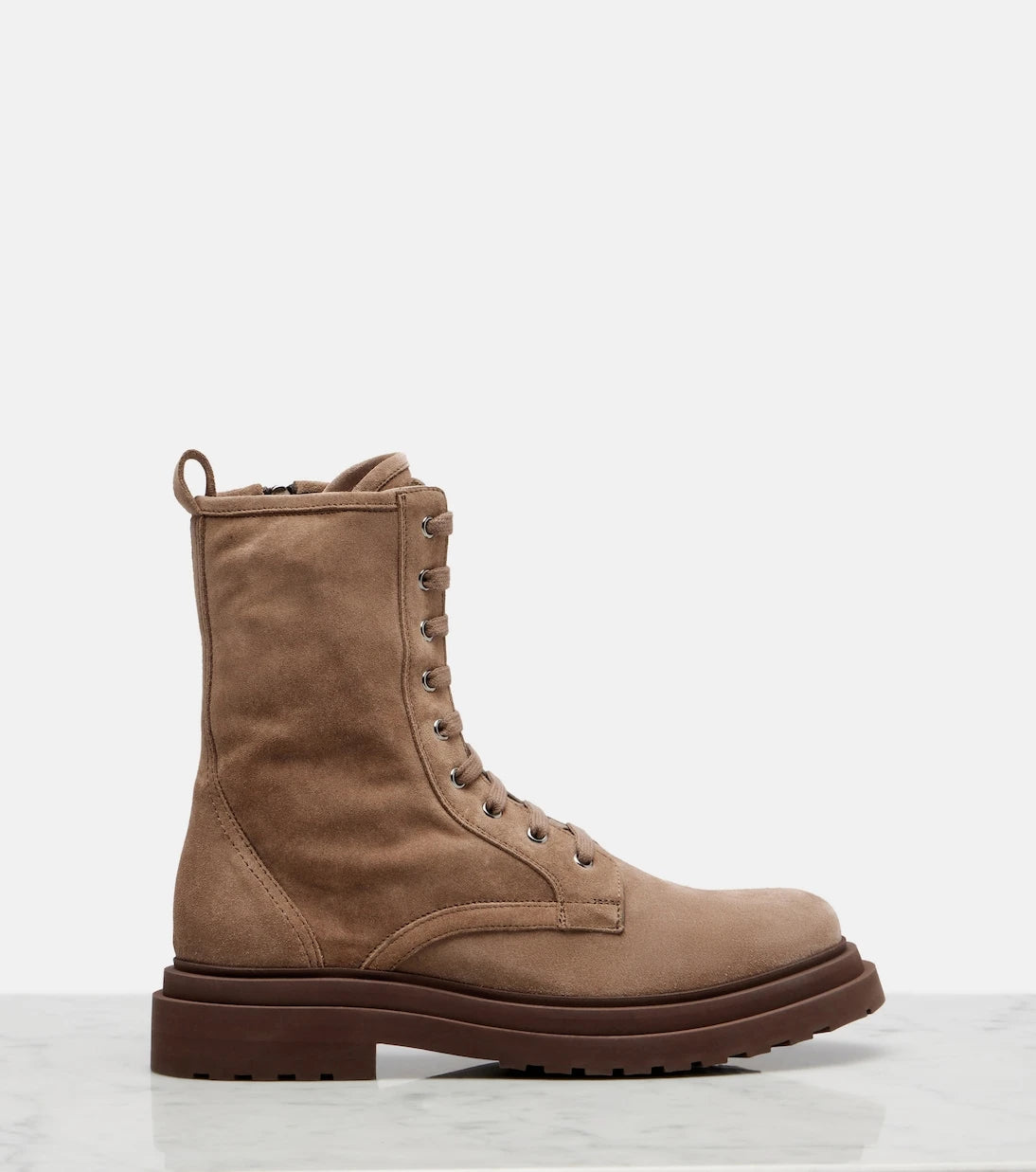 Brunello Cucinelli - Suede lace-up boots