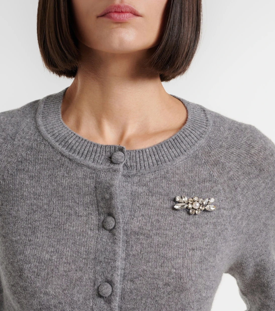 Simone Rocha - Embellished cashmere cardigan