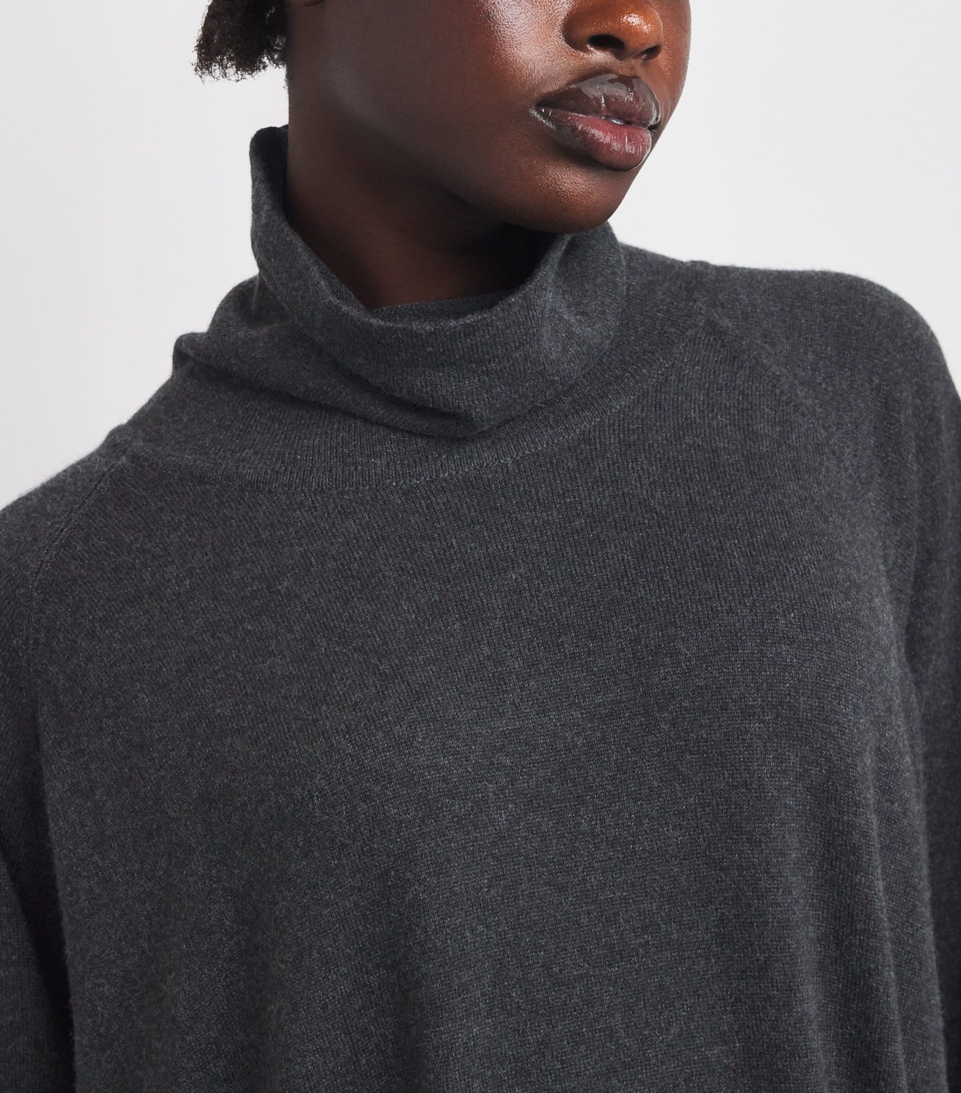 Cashmere Rollneck Sweater Dress