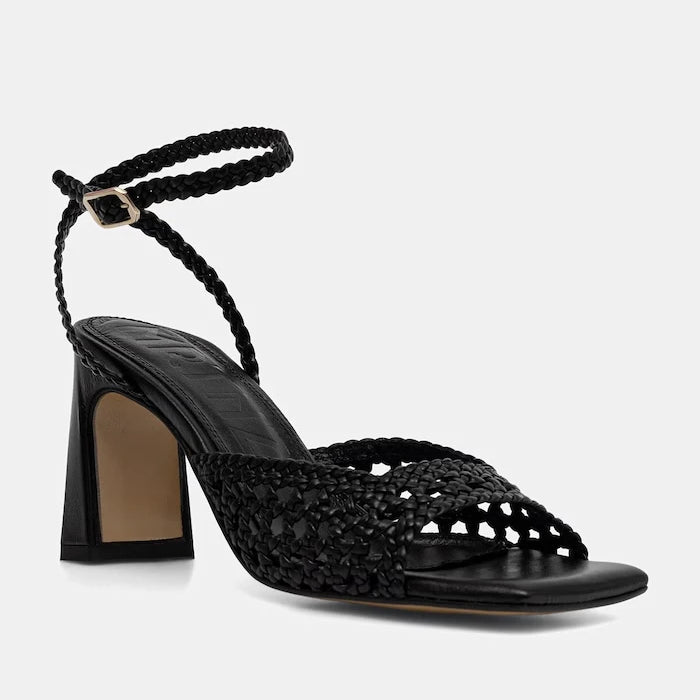 Souliers Martinez сандали с дебел ток от кожа LEA