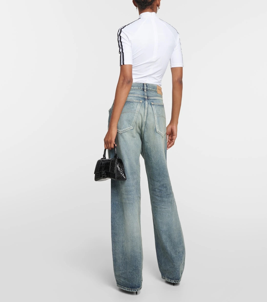 Balenciaga - Mid-rise wide-leg jeans