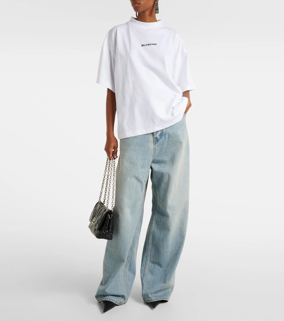 Balenciaga - Printed cotton jersey T-shirt