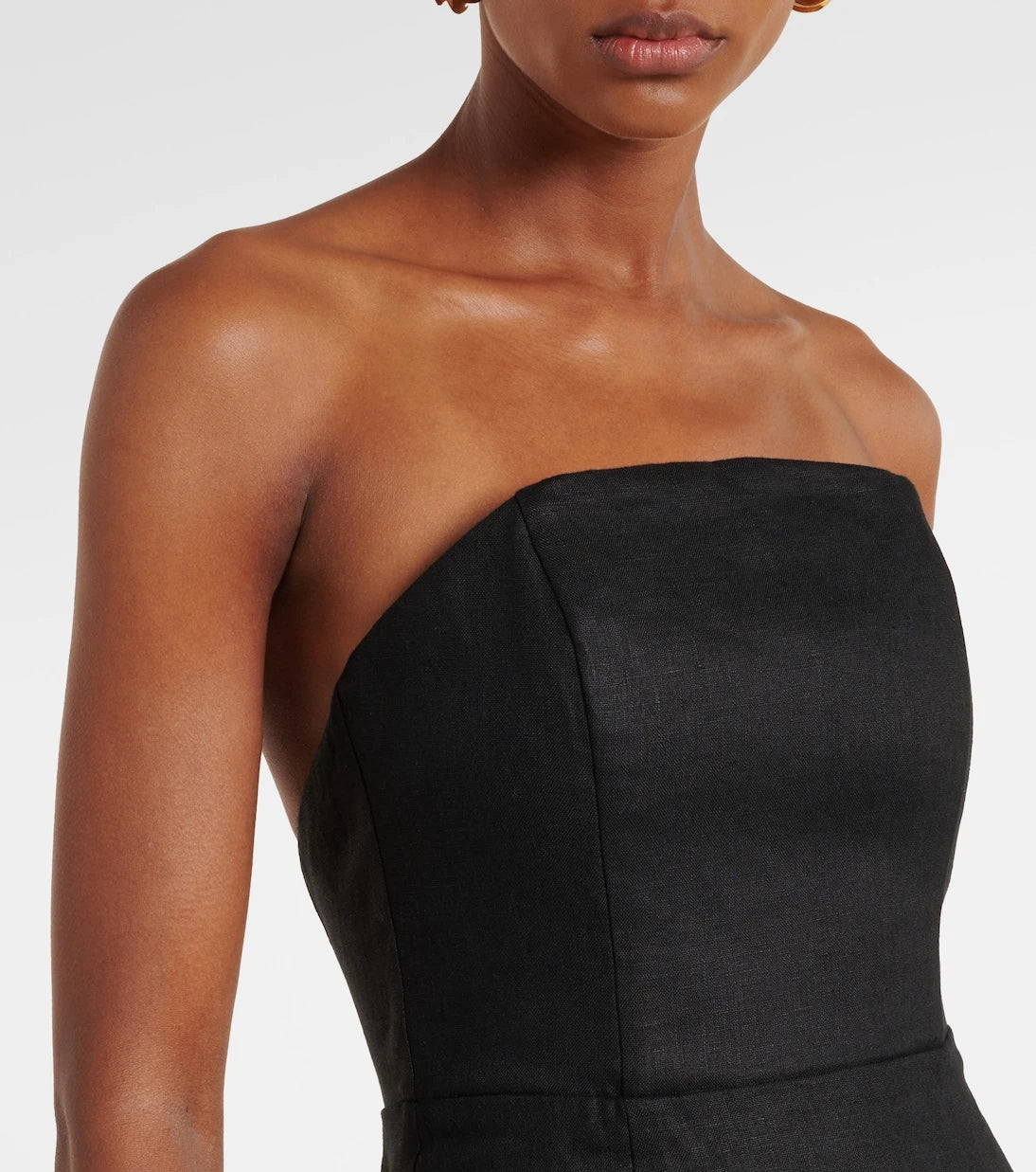 Posse - Essie strapless linen gown