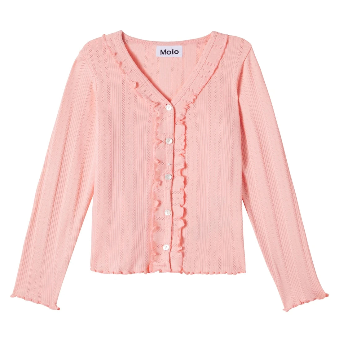 Molo - Ramsi pointelle cotton blouse
