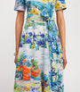 Mary Katrantzou Multi Satin Como Shirt Midi Dress