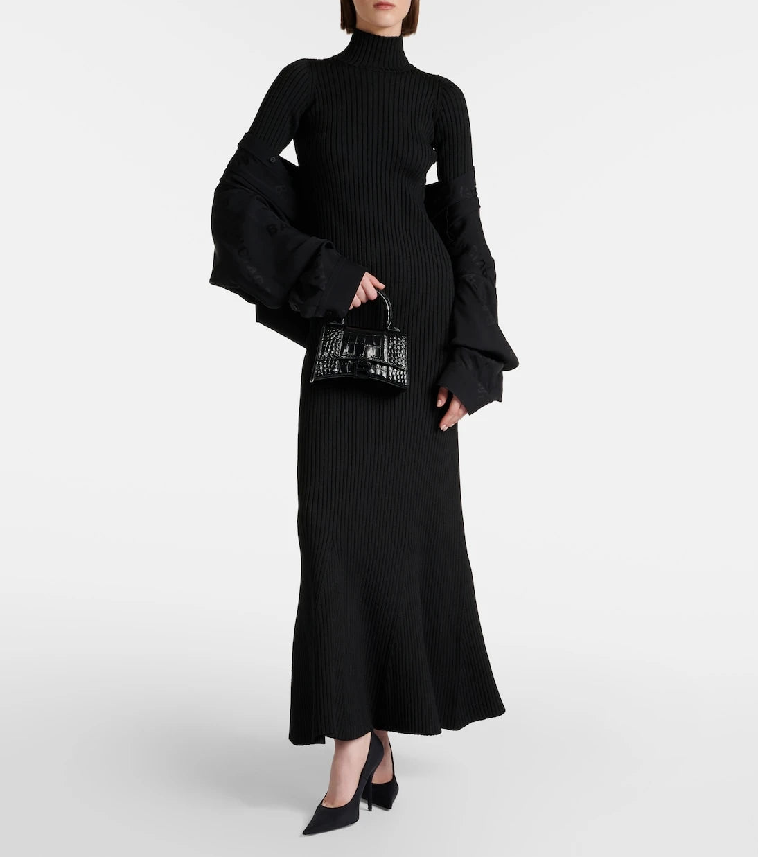 Balenciaga - İpek karışımlı maksi elbise