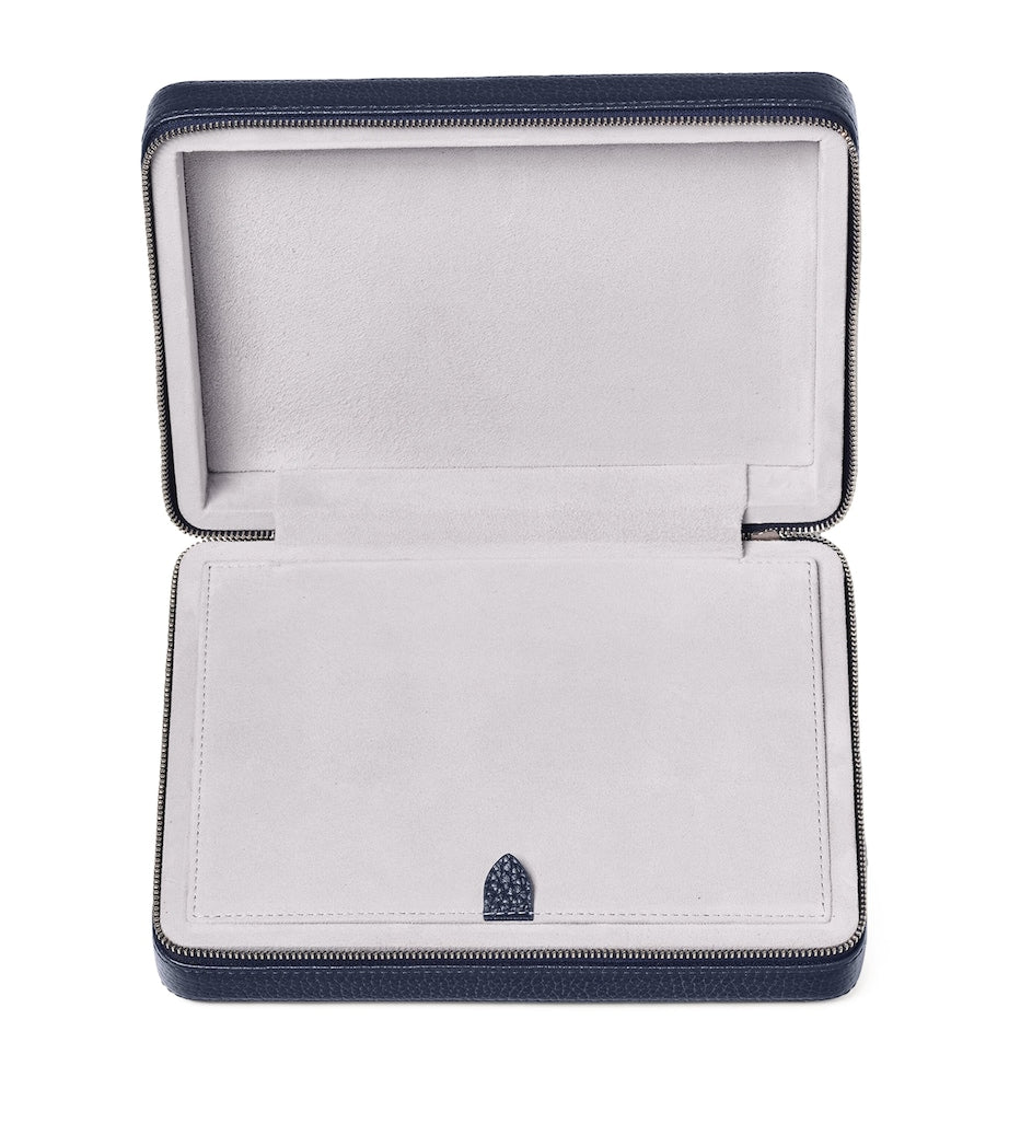 Aspinal Of London Large Leather Travel Jewellery Case