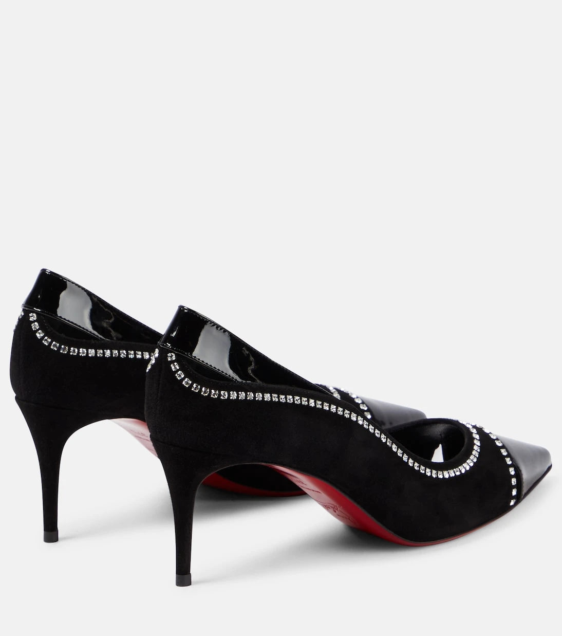 Christian Louboutin - Duvette Strass 70 patent leather pumps