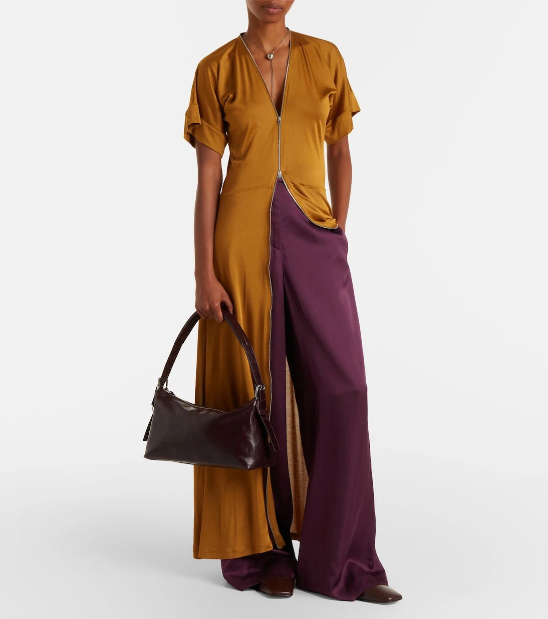 Lemaire - Small belted leather shoulder bag
