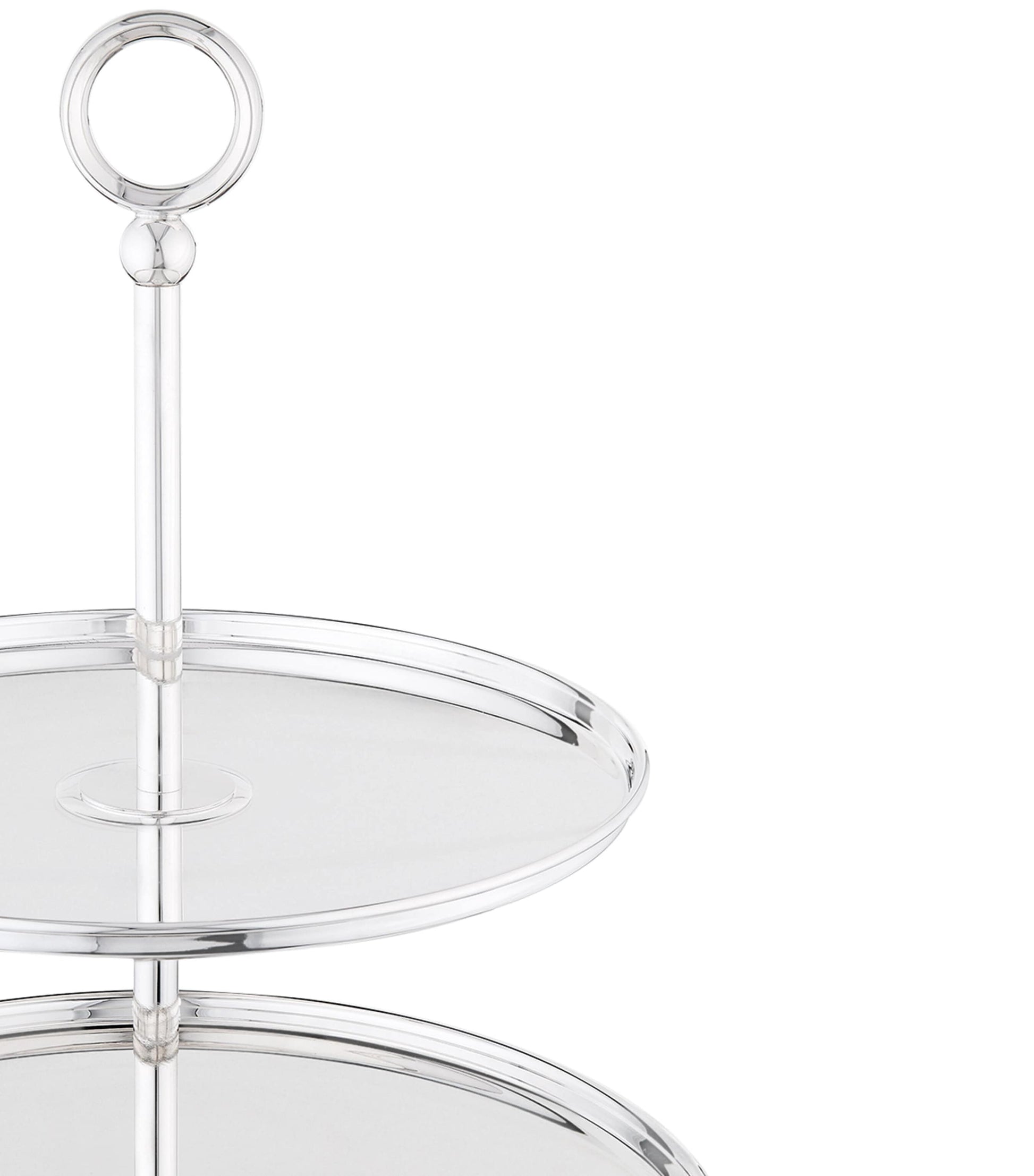 Greggio Silver-Plated Georgian 2-Tier Cake Stand