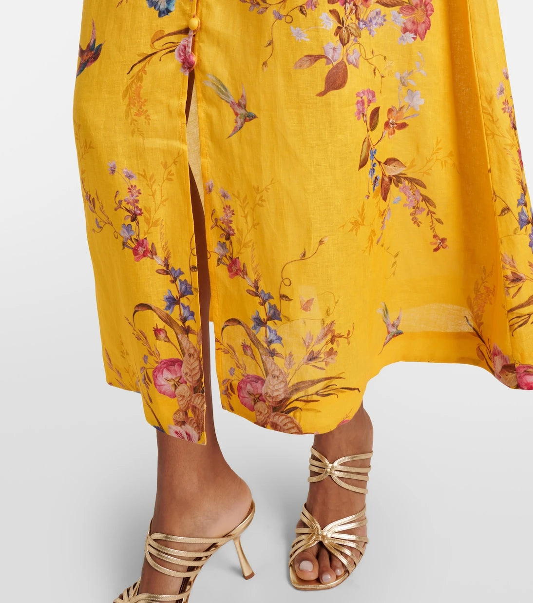 Zimmermann - Floral linen midi dress