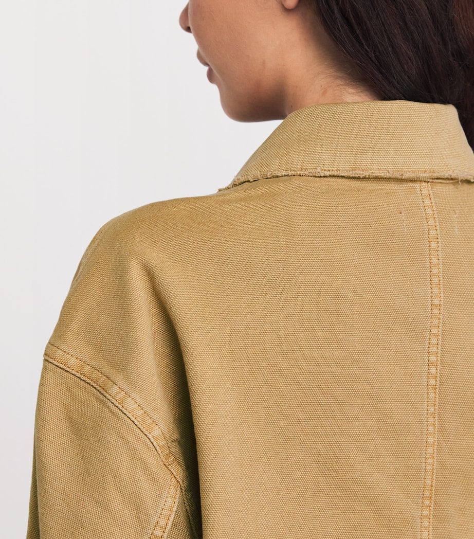 Beige Canvas Workwear Jacket
