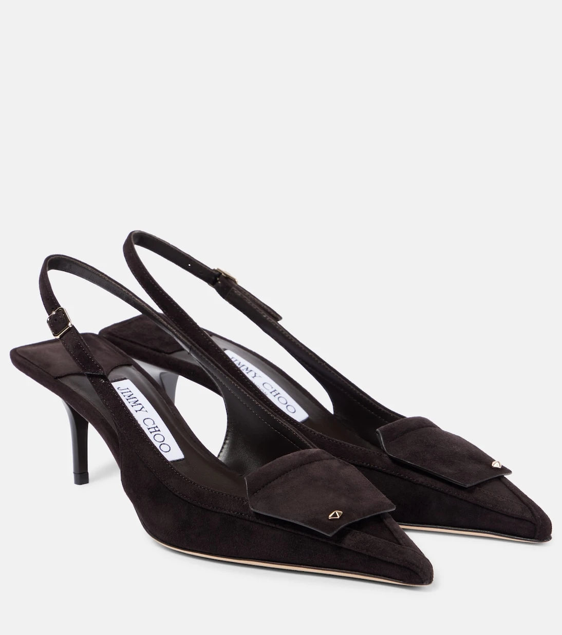 Jimmy Choo - Frances 60 suede slingback pumps