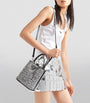Prada Metallic Satin Embellished Panier Shoulder Bag