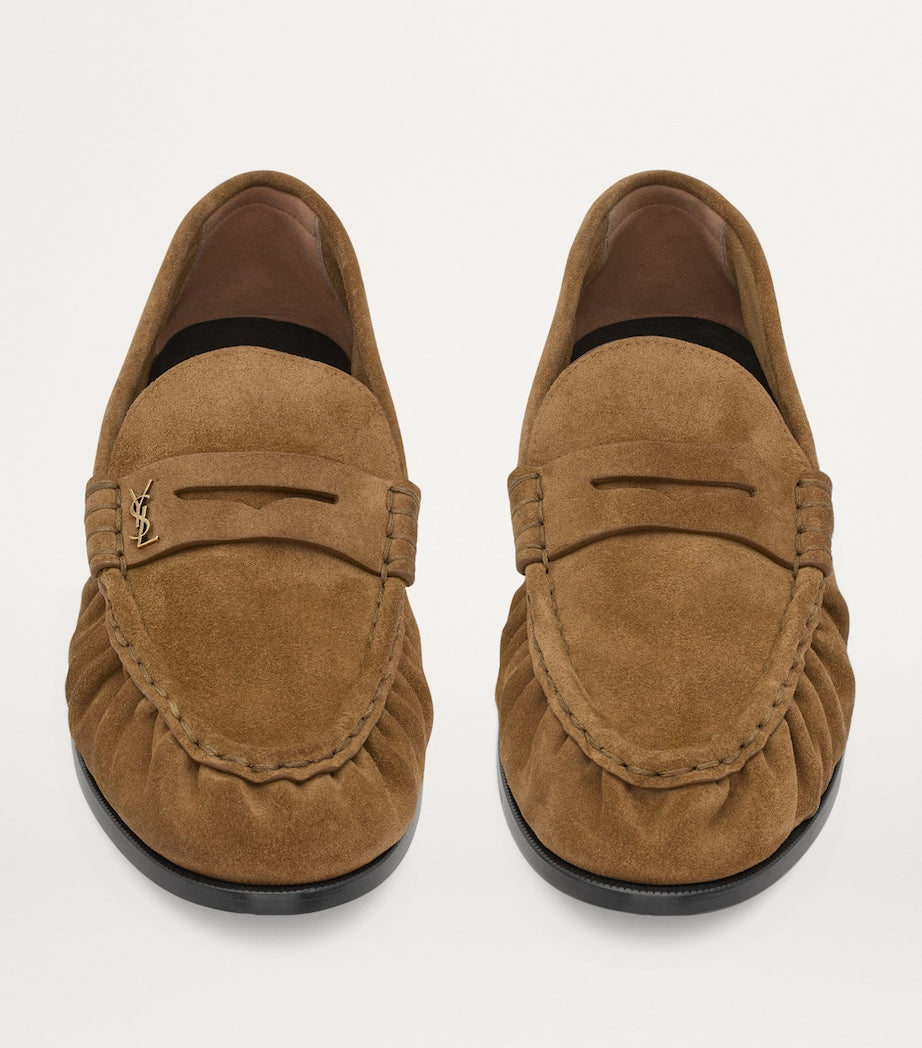Saint Laurent Suede Le Loafers