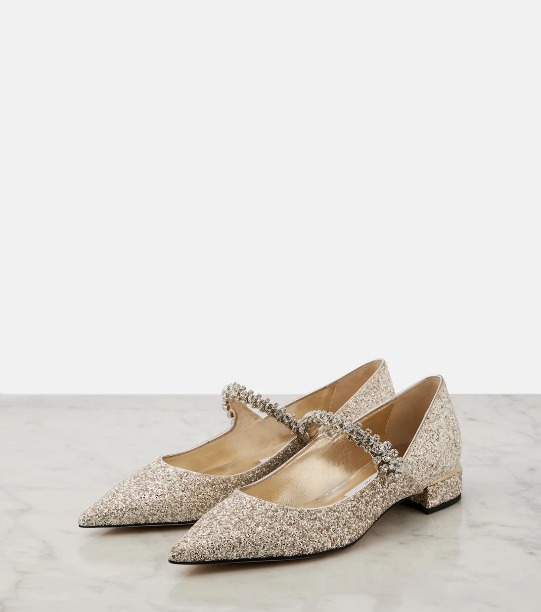 Jimmy Choo - Bing glitter ballet flats